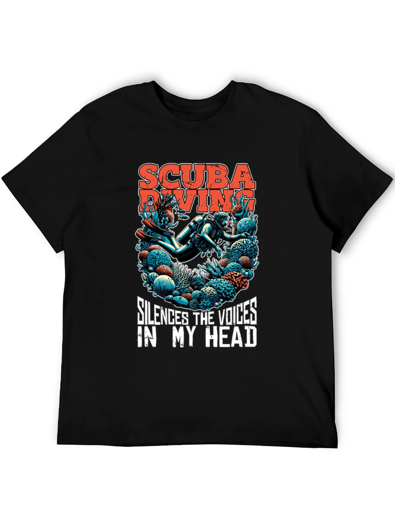 Scuba Diving T-Shirt - Silences the Voices Graphic Tee