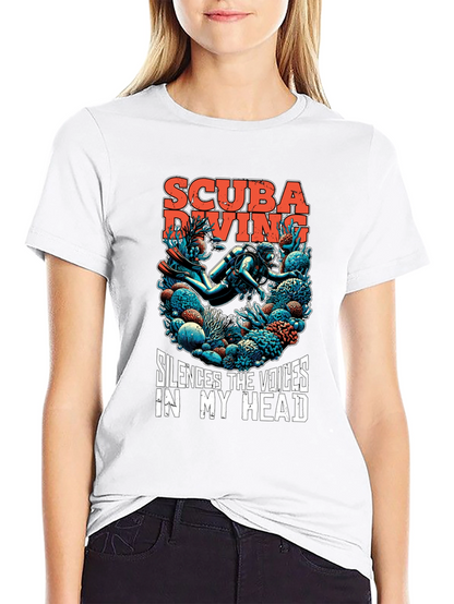 Scuba Diving T-Shirt - Silences the Voices Graphic Tee