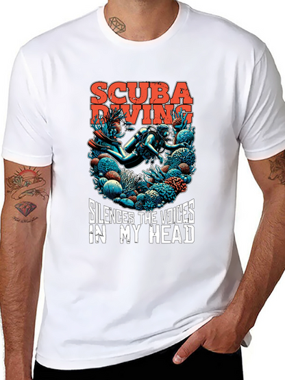 Scuba Diving T-Shirt - Silences the Voices Graphic Tee