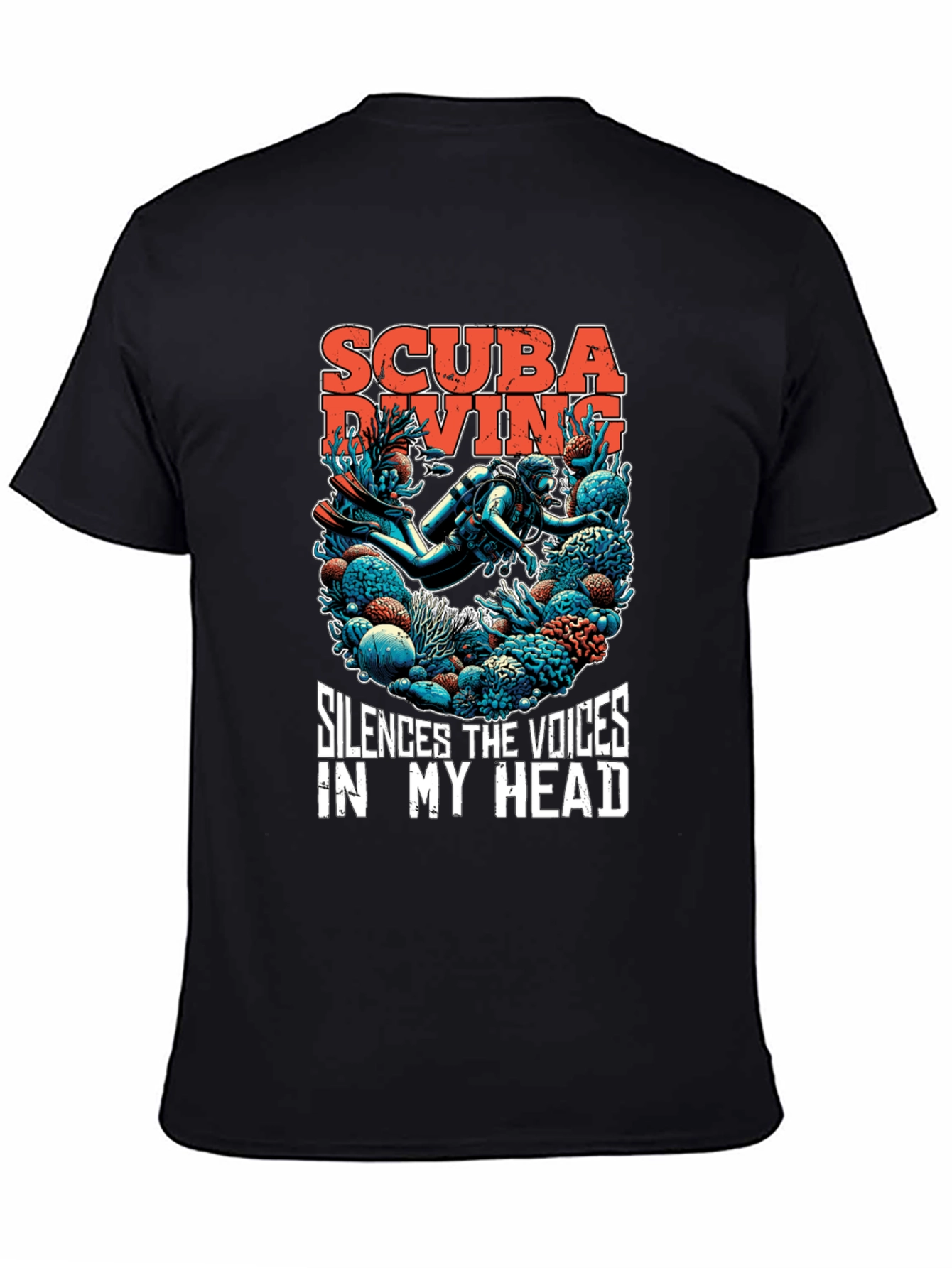 Scuba Diving T-Shirt - Silences the Voices Graphic Tee