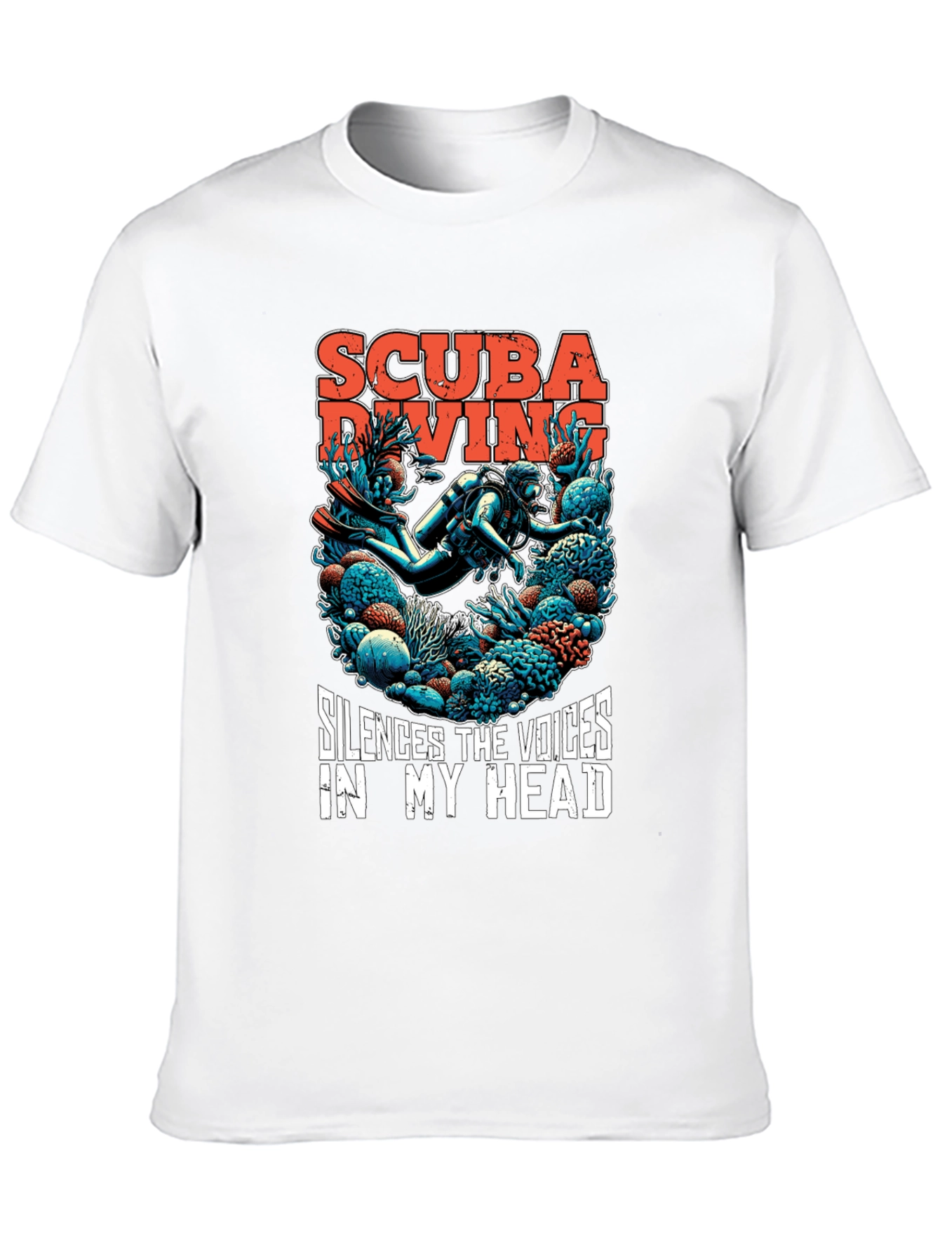 Scuba Diving T-Shirt - Silences the Voices Graphic Tee