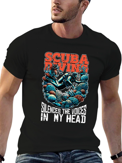 Scuba Diving T-Shirt - Silences the Voices Graphic Tee