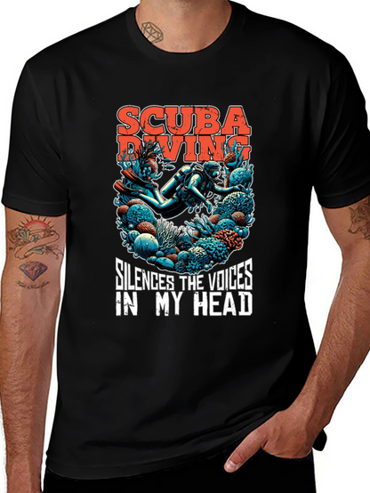 Scuba Diving T-Shirt - Silences the Voices Graphic Tee