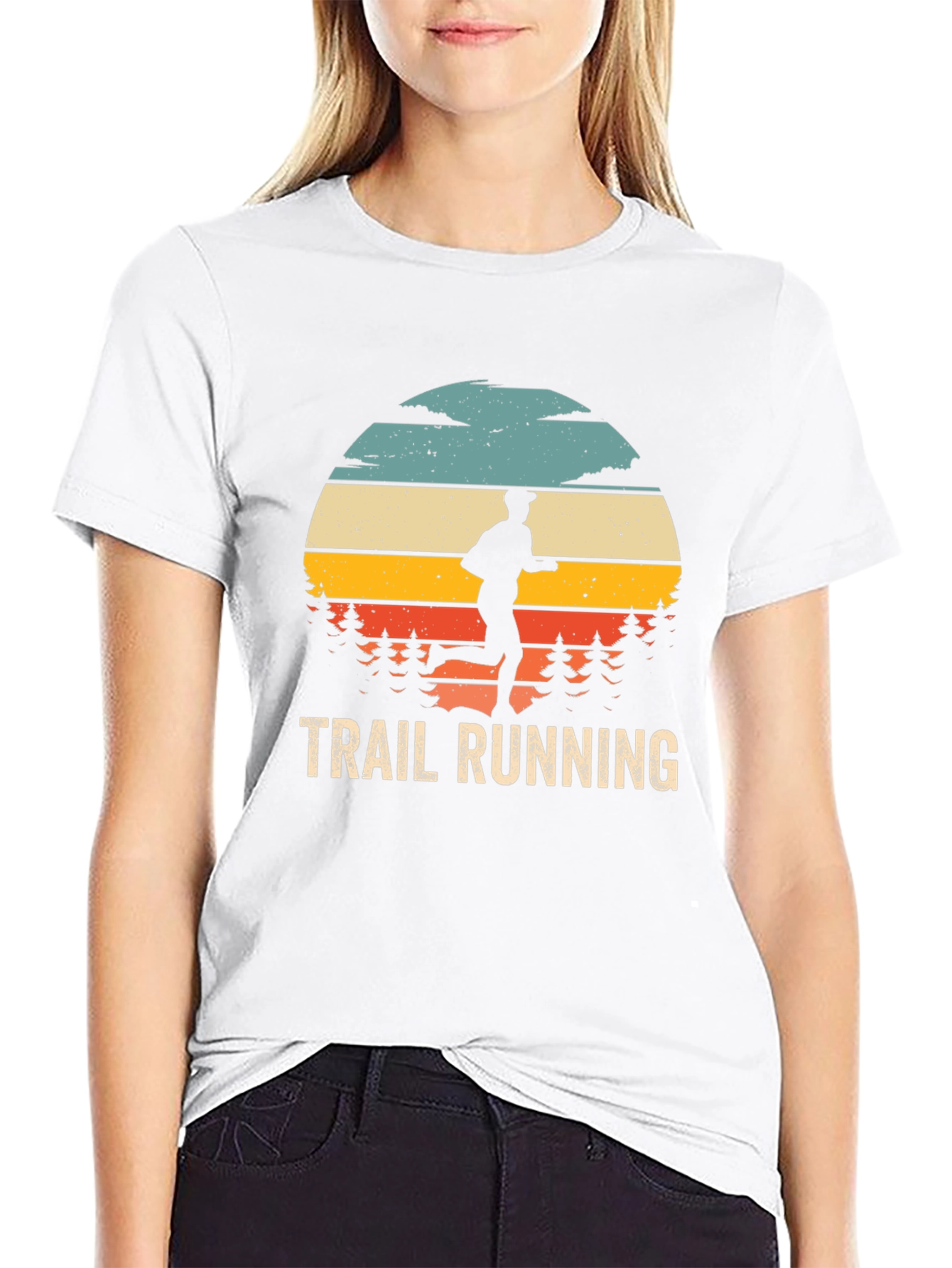 Trail Running Retro Graphic Tee