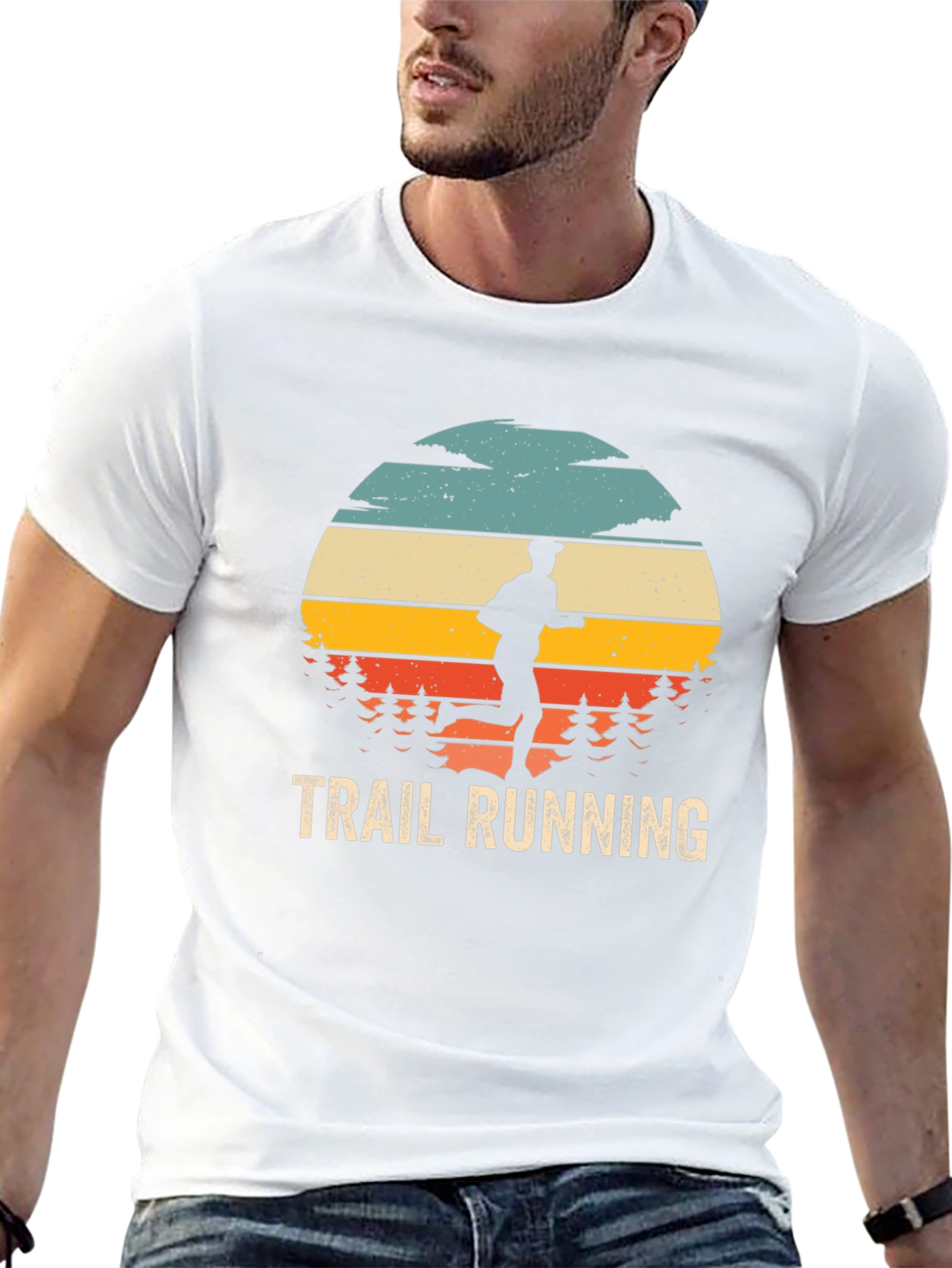 Trail Running Retro Graphic Tee