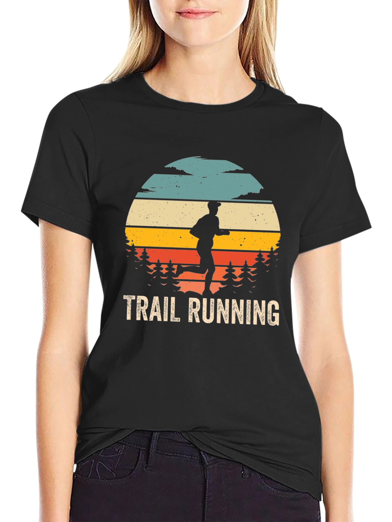 Trail Running Retro Graphic Tee