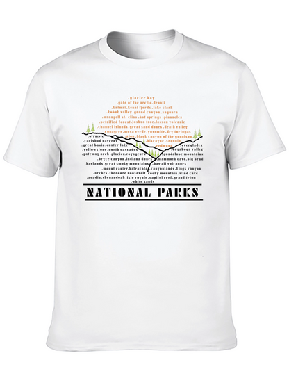 National Parks Word Cloud T-Shirt
