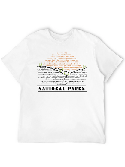 National Parks Word Cloud T-Shirt