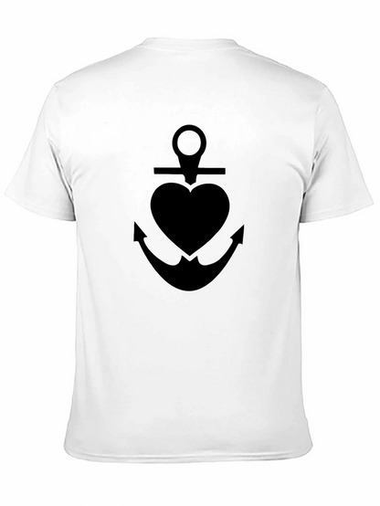 Black Anchor Heart T-Shirt