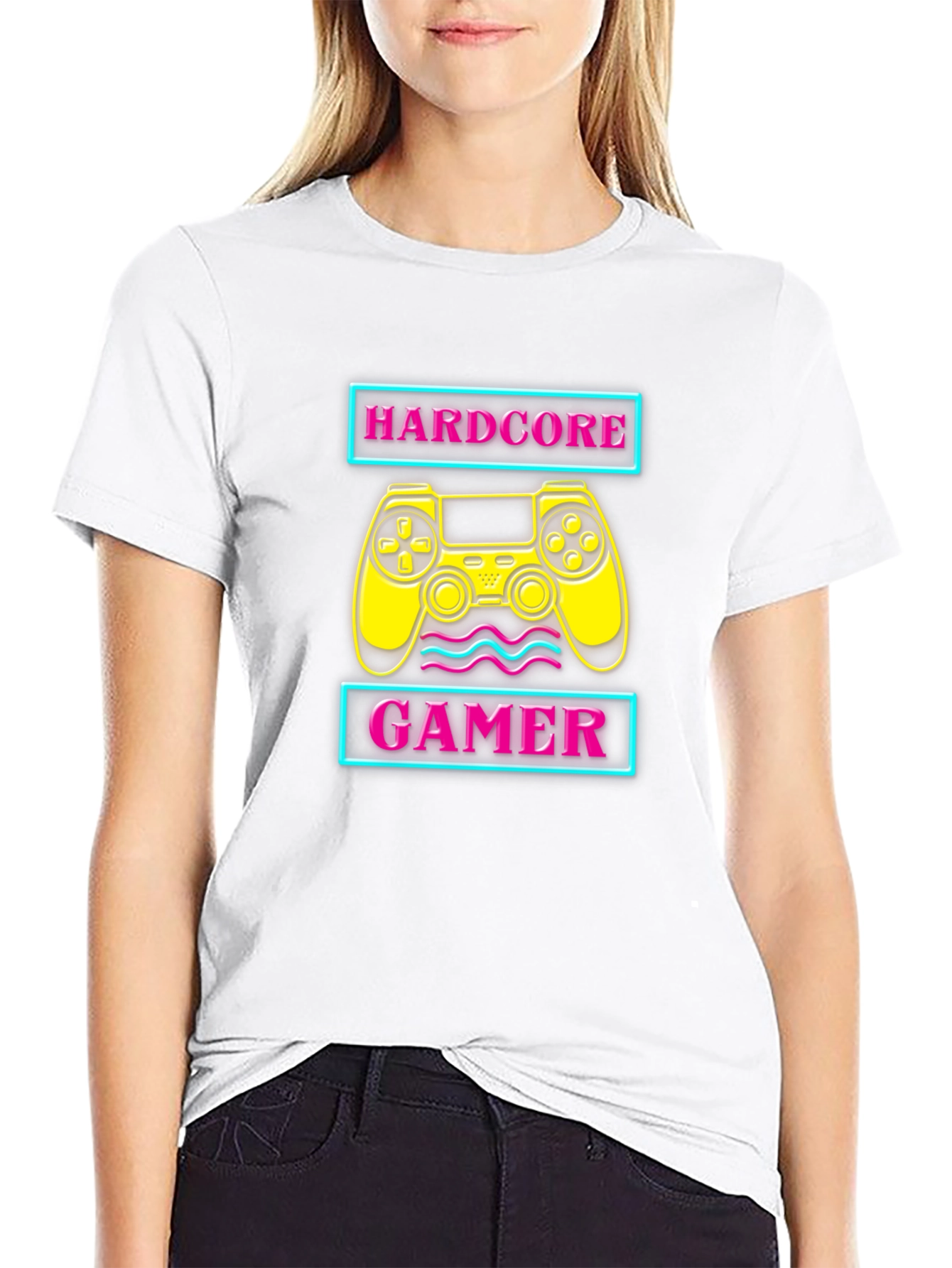 Hardcore Gamer Black T-Shirt
