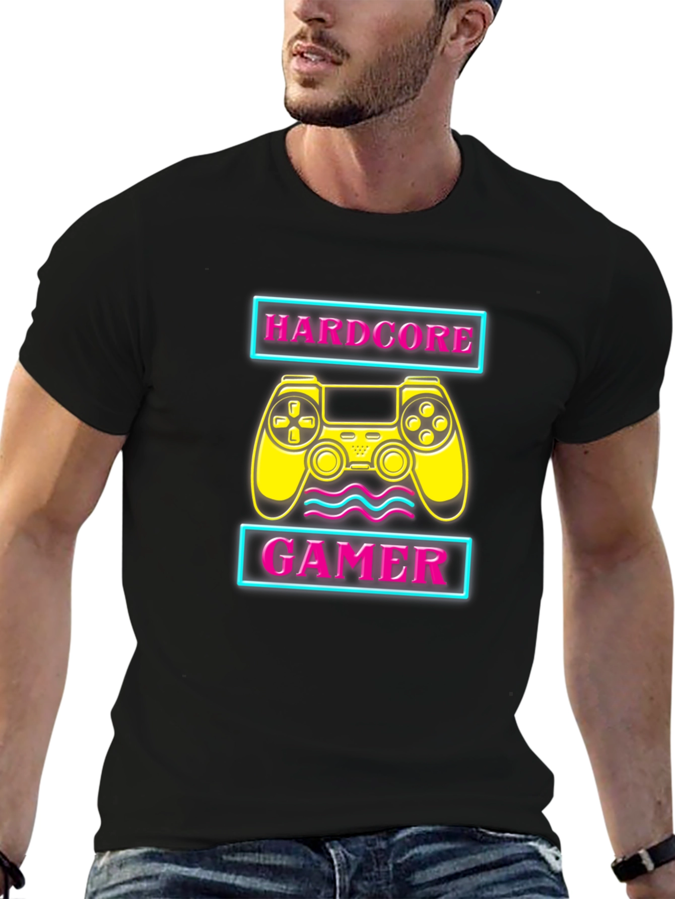 Hardcore Gamer Black T-Shirt