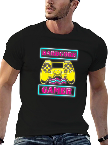 Hardcore Gamer Black T-Shirt