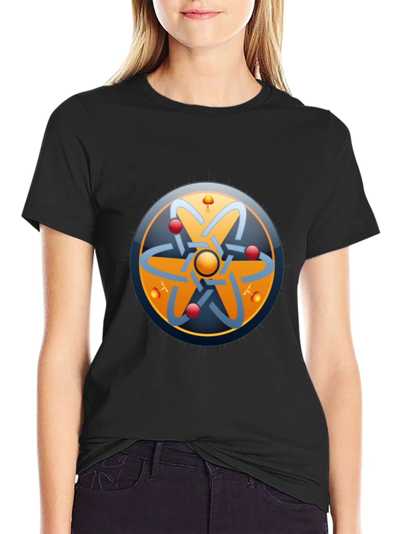 Atom Design Black T-Shirt