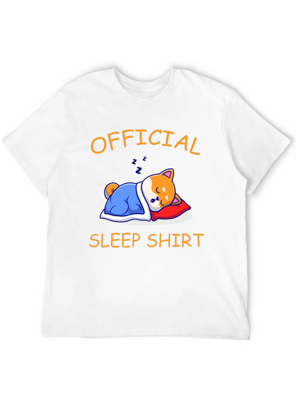 Official Sleep Shirt - Shiba Inu Sleeping Graphic Tee