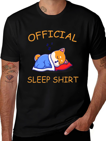 Official Sleep Shirt - Shiba Inu Sleeping Graphic Tee