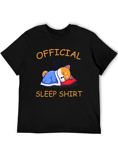 Official Sleep Shirt - Shiba Inu Sleeping Graphic Tee