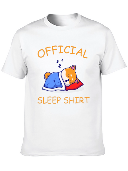 Official Sleep Shirt - Shiba Inu Sleeping Graphic Tee