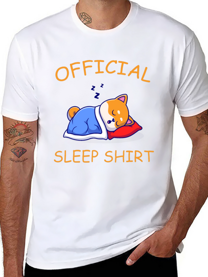 Official Sleep Shirt - Shiba Inu Sleeping Graphic Tee