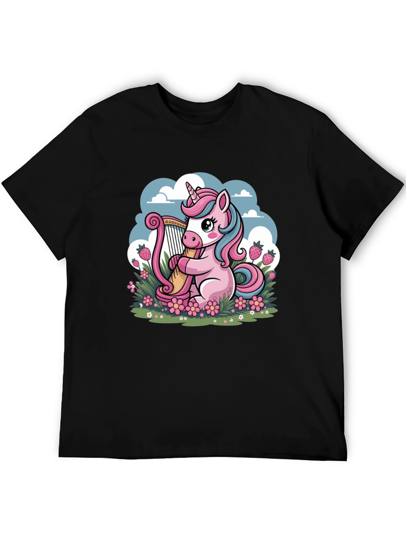 Unicorn Harp Graphic Tee