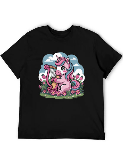 Unicorn Harp Graphic Tee