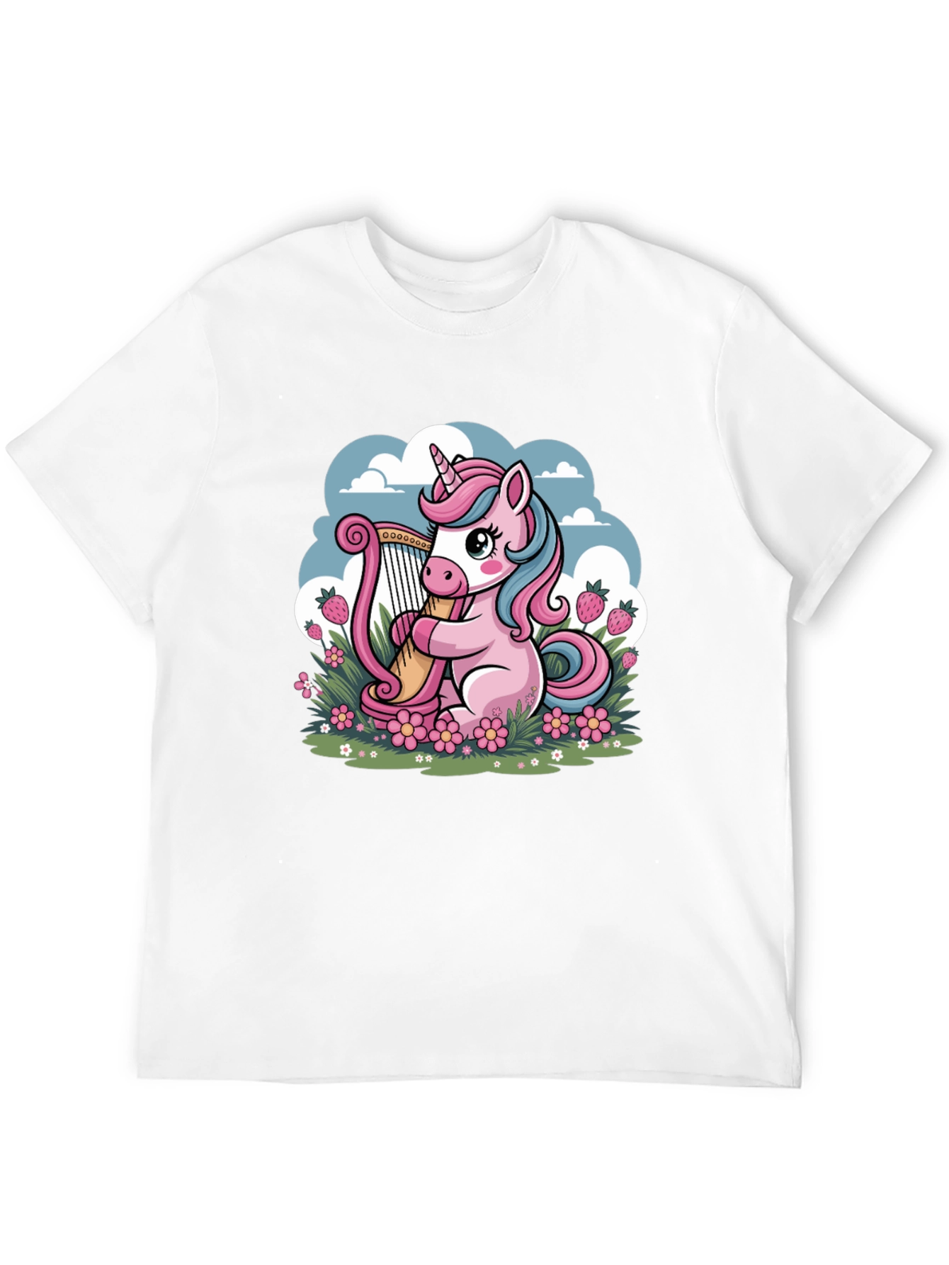 Unicorn Harp Graphic Tee