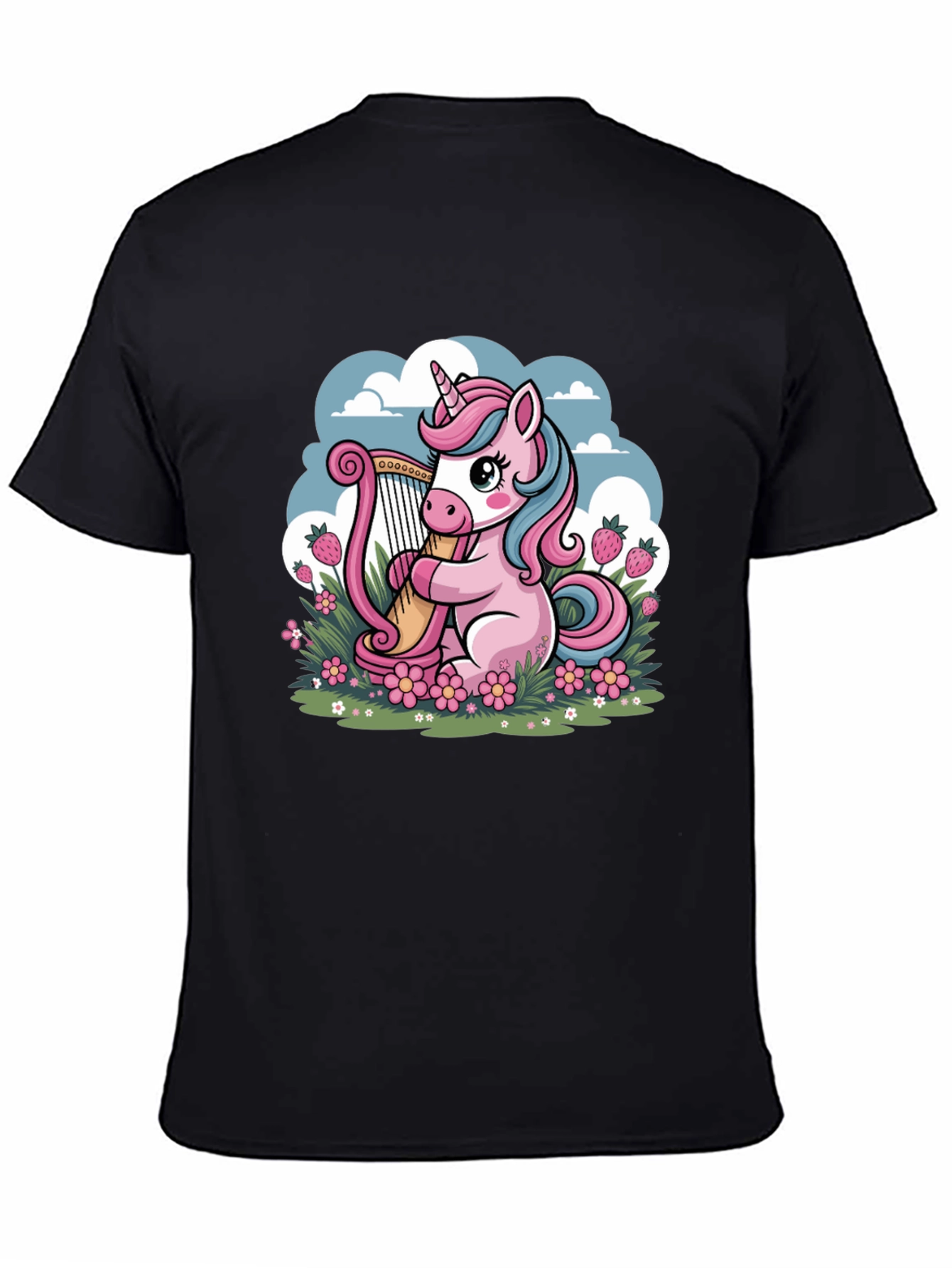 Unicorn Harp Graphic Tee