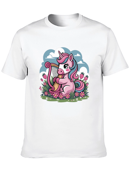 Unicorn Harp Graphic Tee