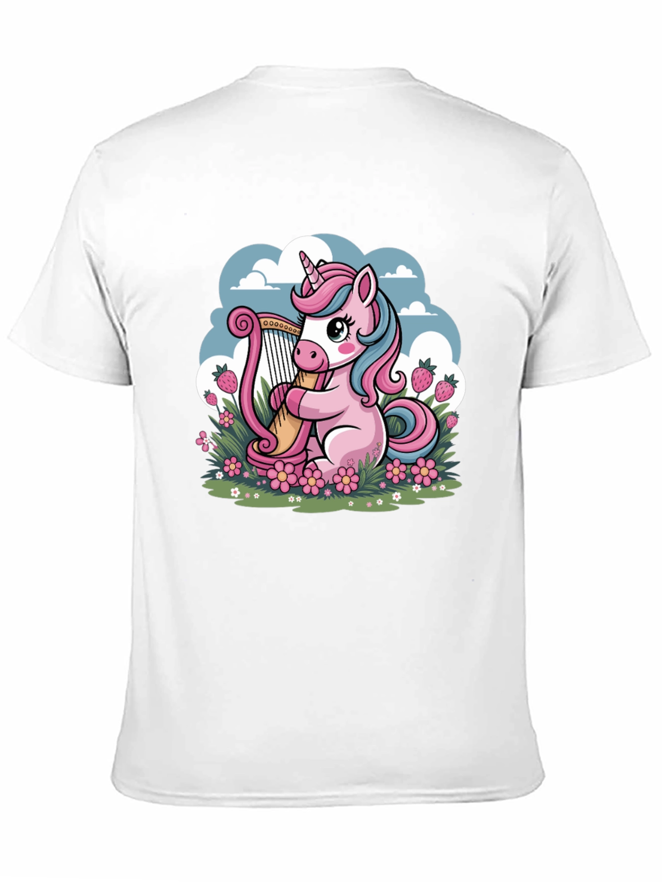 Unicorn Harp Graphic Tee