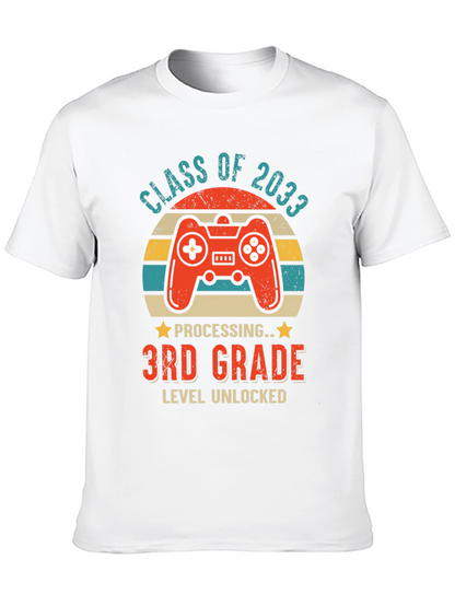 Class of 2033 3rd Grade Level Unlocked Gamer T-Shirt
