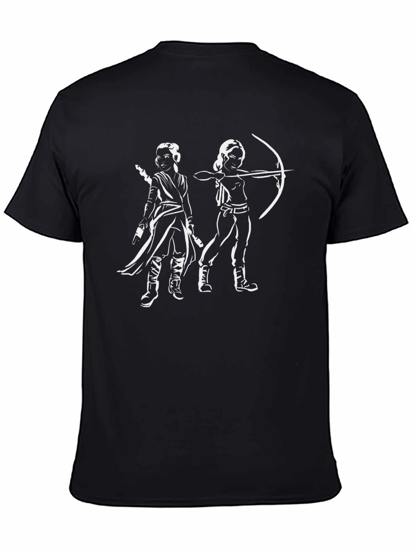 Graphic Tee: Archer & Warrior Silhouette