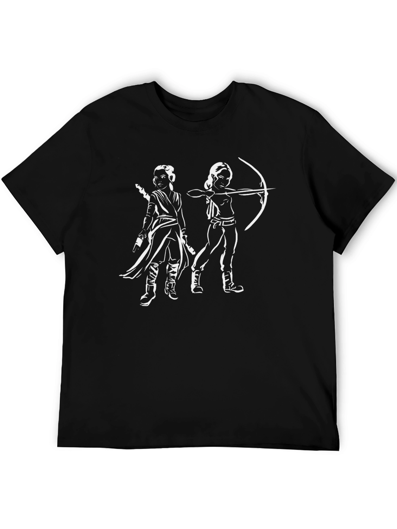 Graphic Tee: Archer & Warrior Silhouette