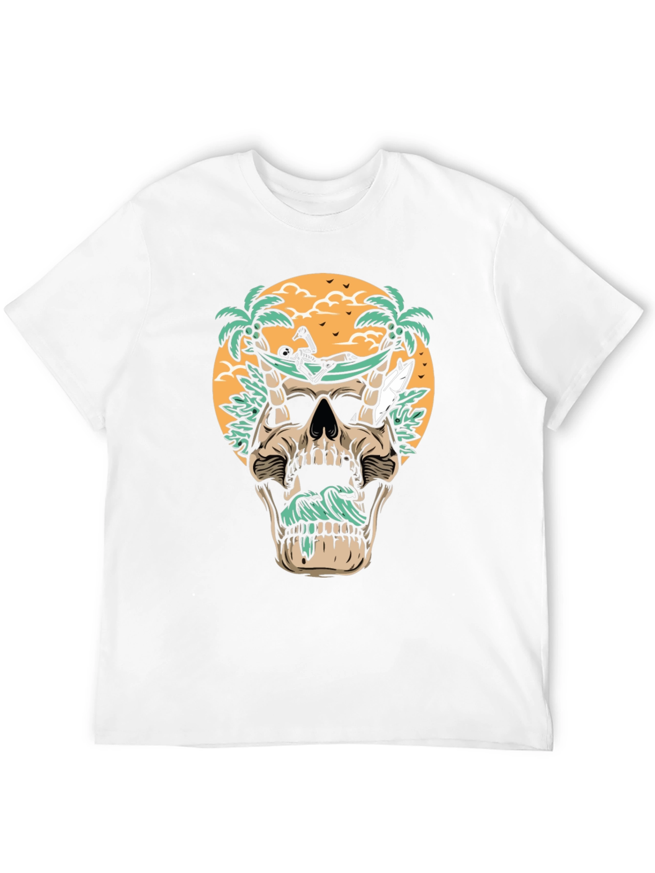 Skull Hammock T-Shirt - Beach Vibes