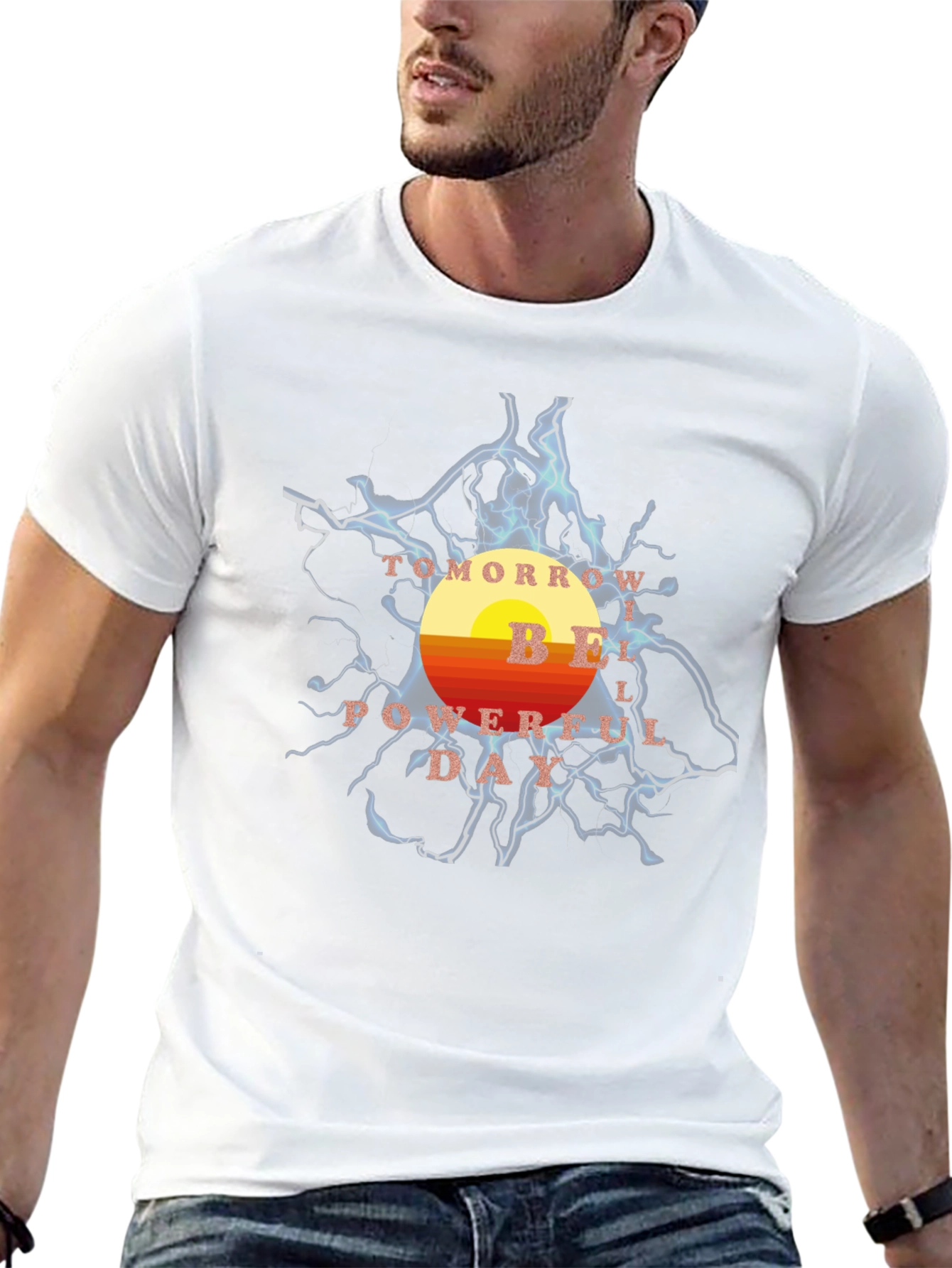 Powerful Day T-Shirt - Retro Graphic Tee