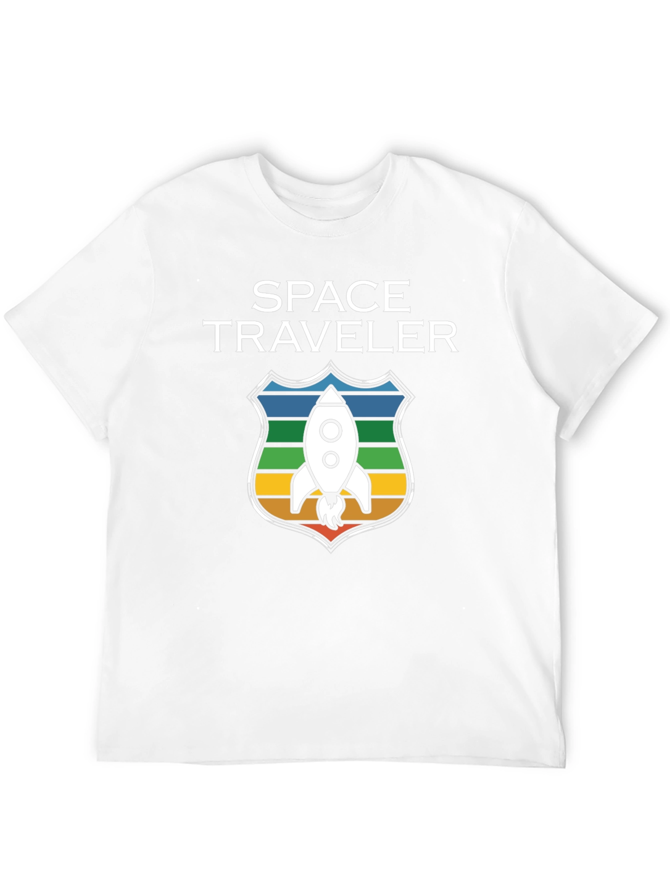 Space Traveler Graphic T-Shirt - Rocket Design