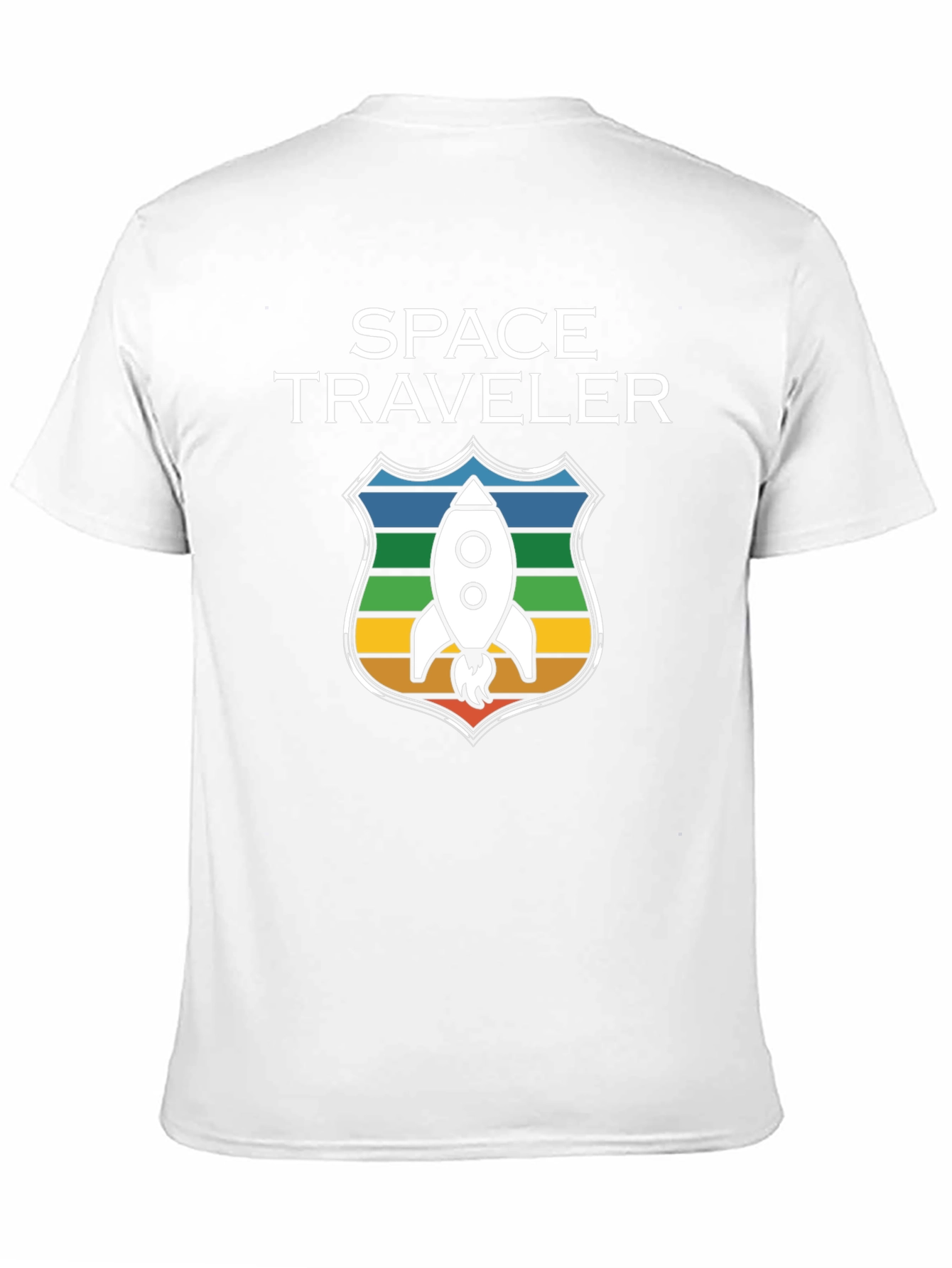 Space Traveler Graphic T-Shirt - Rocket Design