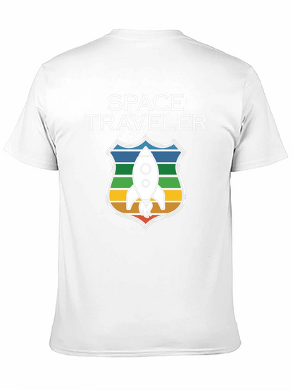 Space Traveler Graphic T-Shirt - Rocket Design