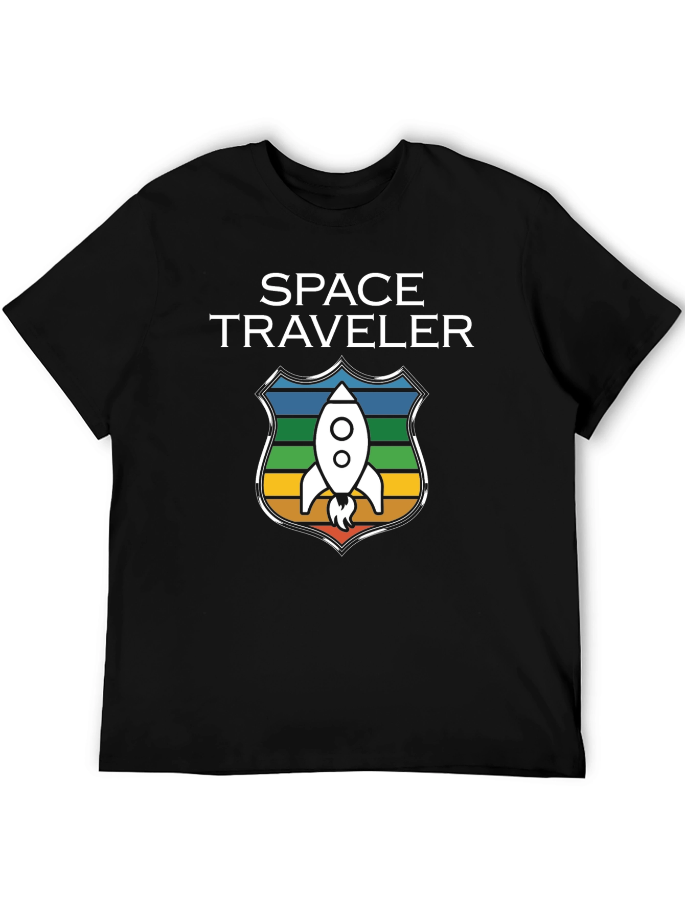 Space Traveler Graphic T-Shirt - Rocket Design