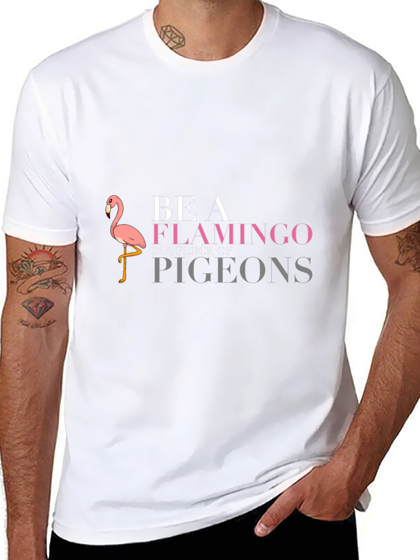 Be a Flamingo T-Shirt - Funny Graphic Tee