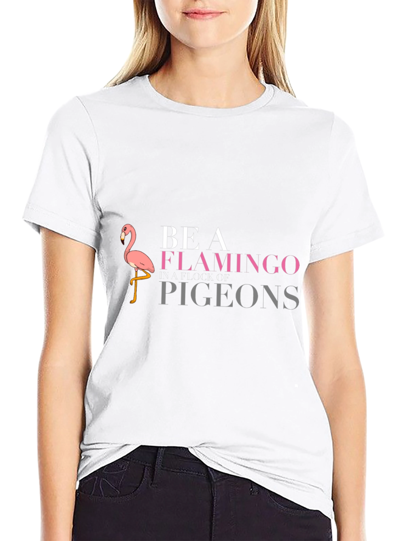 Be a Flamingo T-Shirt - Funny Graphic Tee