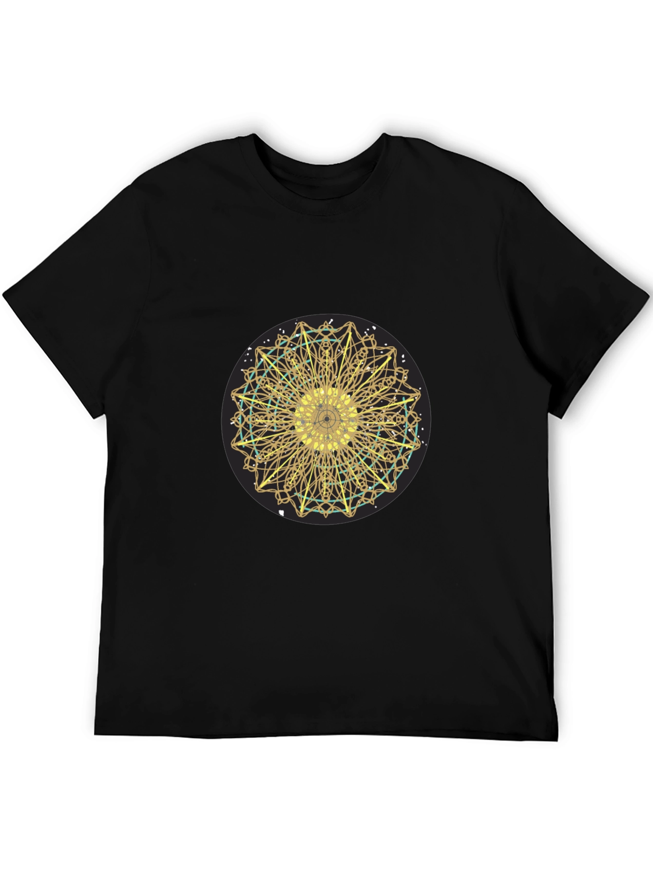 Golden Mandala Graphic Tee - Stylish Comfort