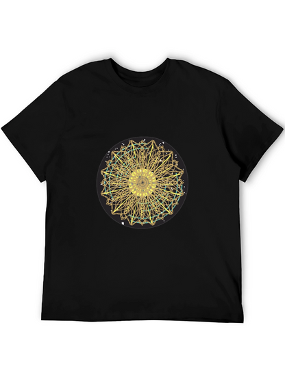 Golden Mandala Graphic Tee - Stylish Comfort