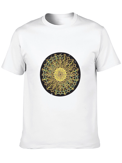Golden Mandala Graphic Tee - Stylish Comfort