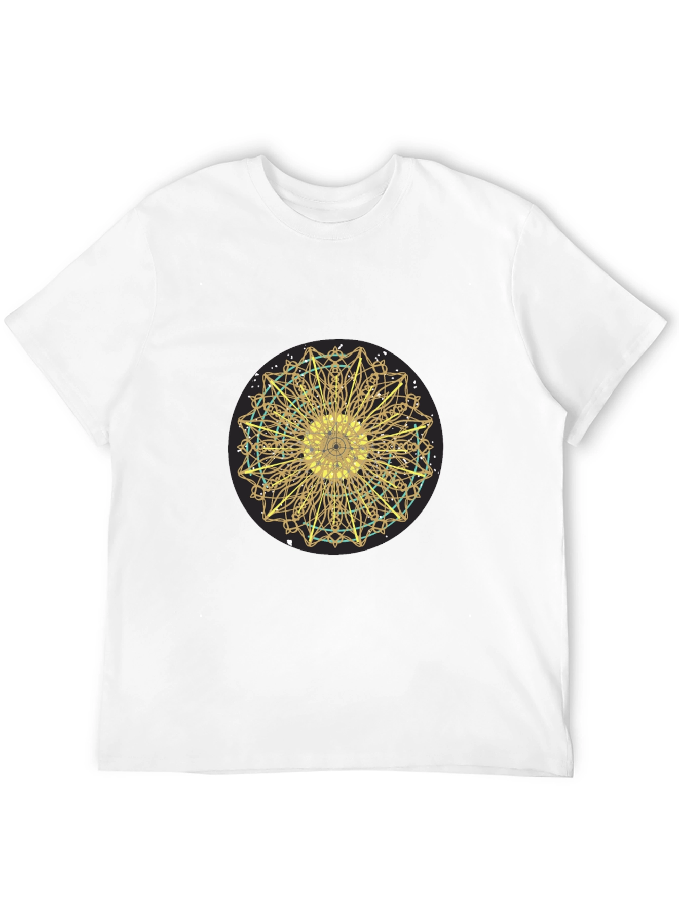 Golden Mandala Graphic Tee - Stylish Comfort