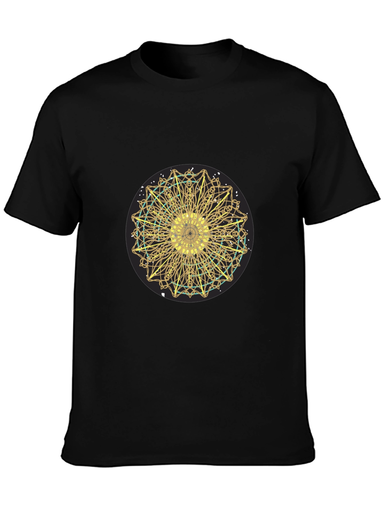 Golden Mandala Graphic Tee - Stylish Comfort