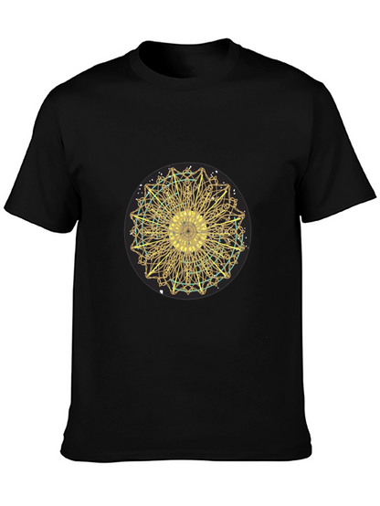 Golden Mandala Graphic Tee - Stylish Comfort