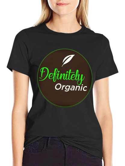 Definitely Organic Graphic Tee - Black