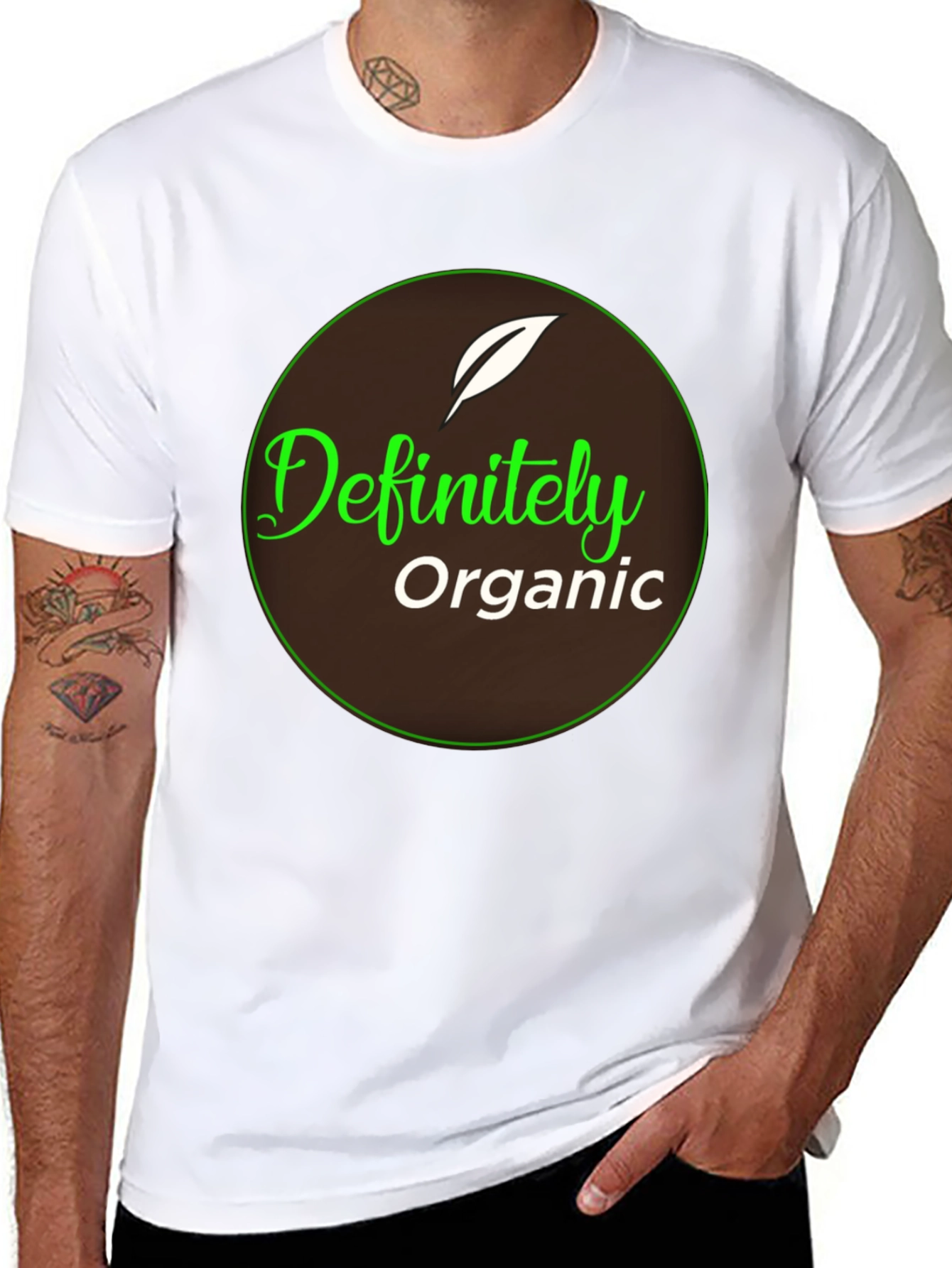 Definitely Organic Graphic Tee - Black