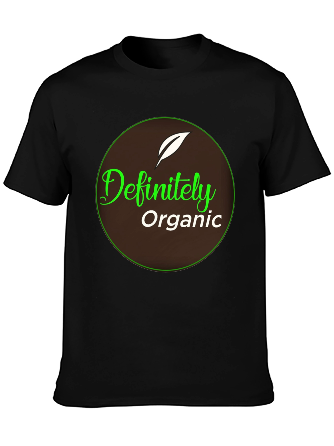 Definitely Organic Graphic Tee - Black