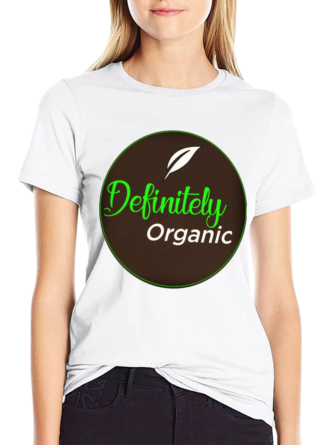 Definitely Organic Graphic Tee - Black