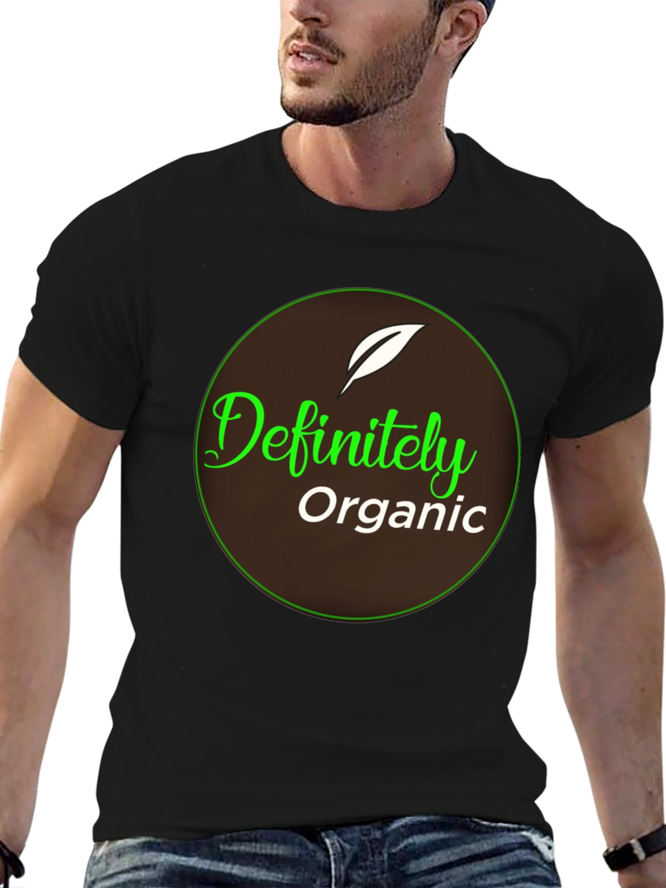 Definitely Organic Graphic Tee - Black